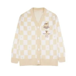 Kawaii Checkered Cardigan