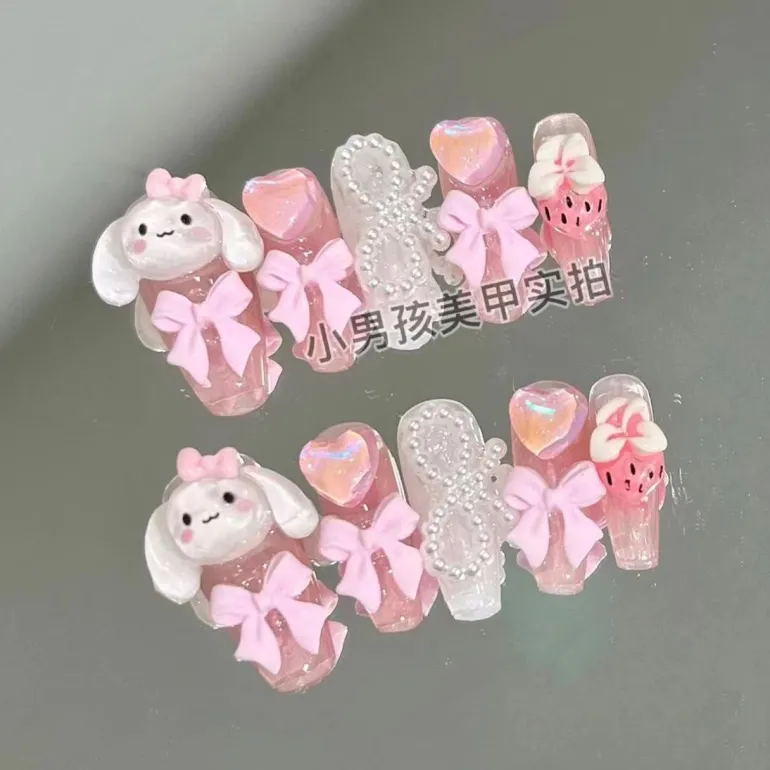 Kawaii Deco Press On Nails