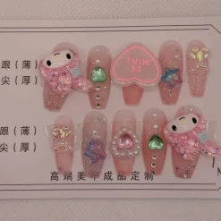 Kawaii Deco Press On Nails