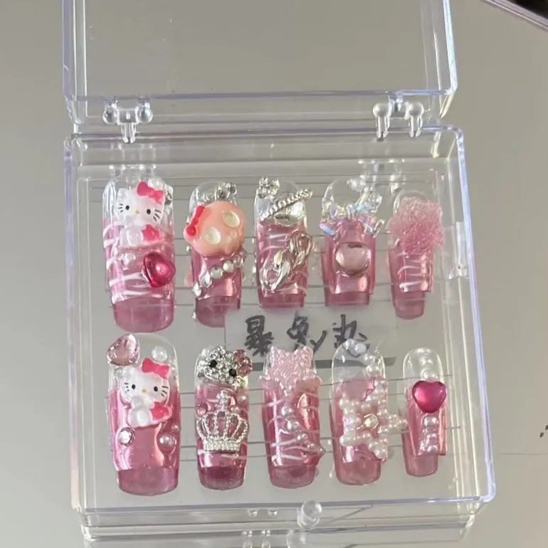 Kawaii Deco Press On Nails