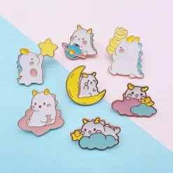 Kawaii Dragon Enamel Pins
