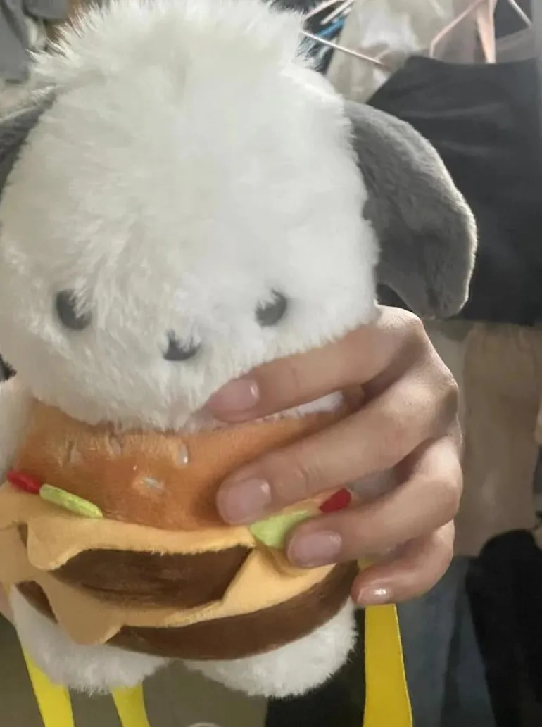 Kawaii Hamburger Puppy Bag