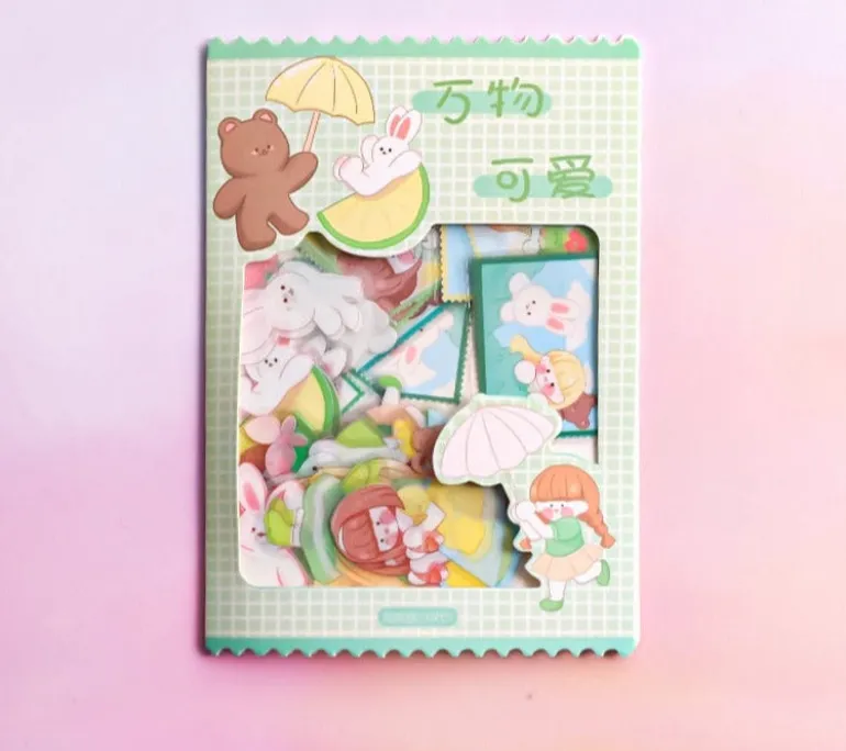 Kawaii Laser Cut Sticker Packs