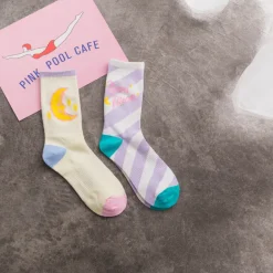 Kawaii Moon Socks