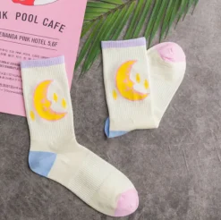 Kawaii Moon Socks