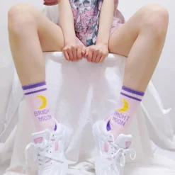 Kawaii Moon Socks