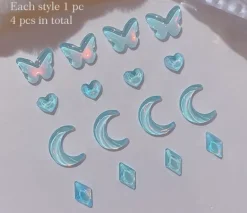 Kawaii Nail Art Sticker Gems