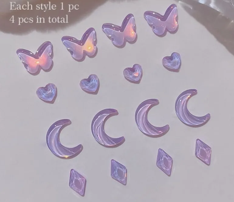 Kawaii Nail Art Sticker Gems