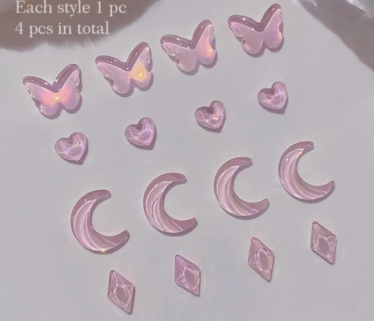 Kawaii Nail Art Sticker Gems