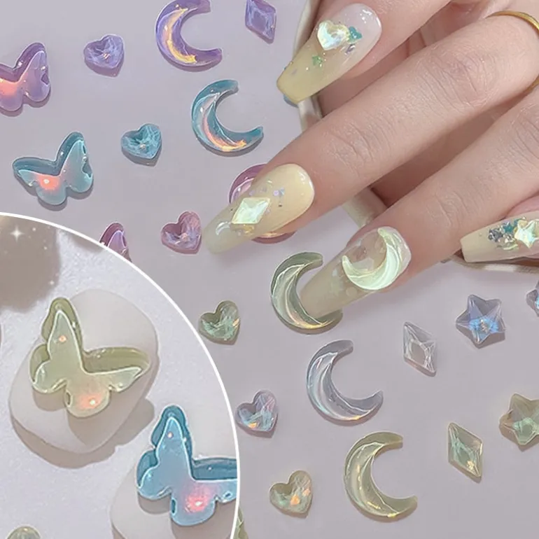 Kawaii Nail Art Sticker Gems