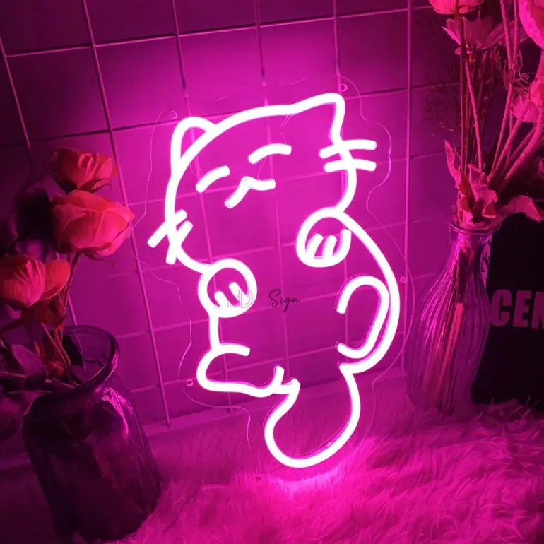 Kawaii Neko Cat LED Sign