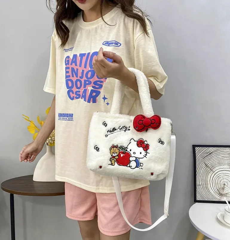 Kawaii Plush Cross Body Bags