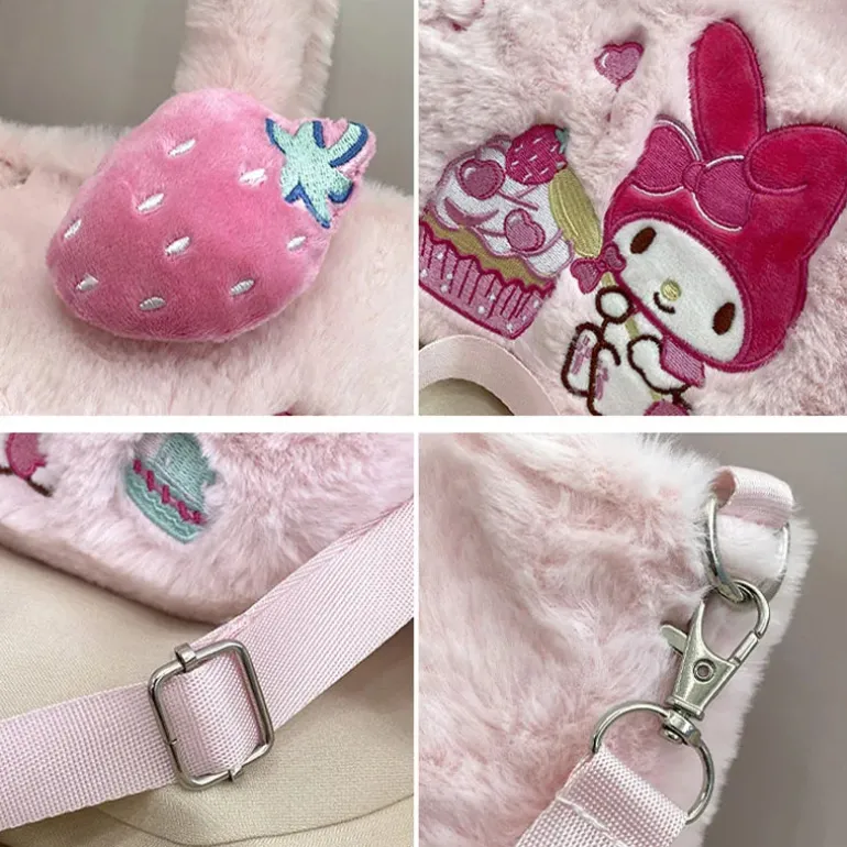 Kawaii Plush Cross Body Bags