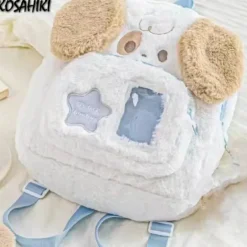Kawaii Plush Puppy Backpack