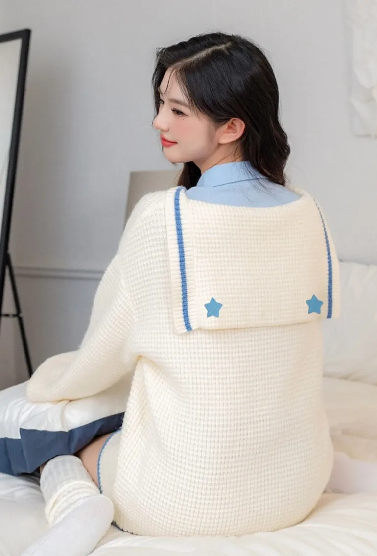 Kawaii Prepstar Sailor Pullover Sweater