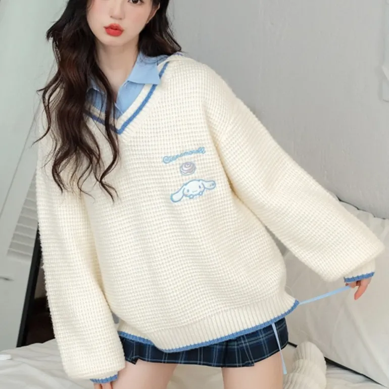 Kawaii Prepstar Sailor Pullover Sweater