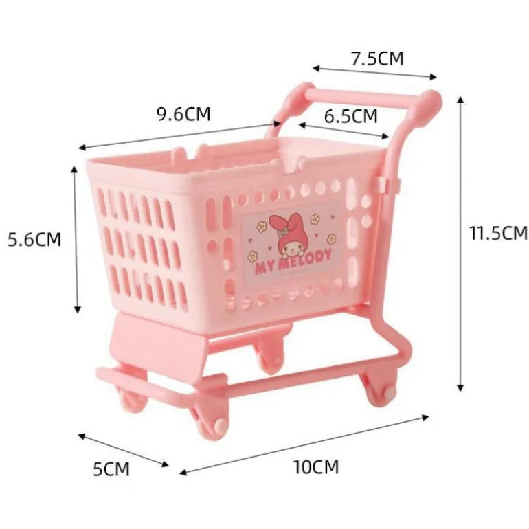 Kawaii Shopping Cart Storage