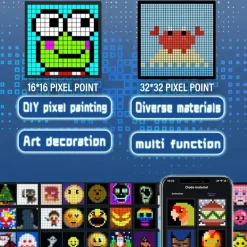 Kawaii Smart LED Pixel Display & Custom Art App