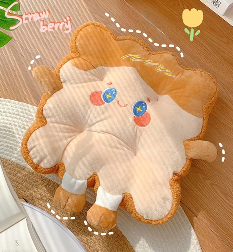 Kawaii Toast Pillow