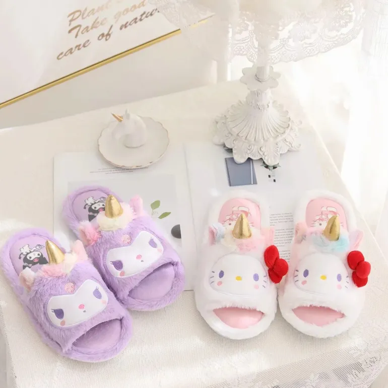 Kawaii Unicorn Slippers