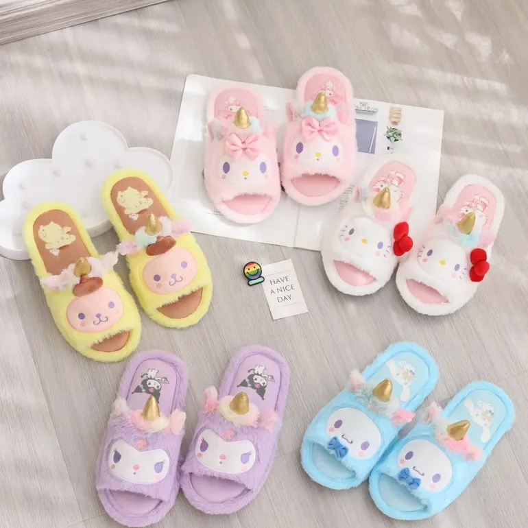 Kawaii Unicorn Slippers