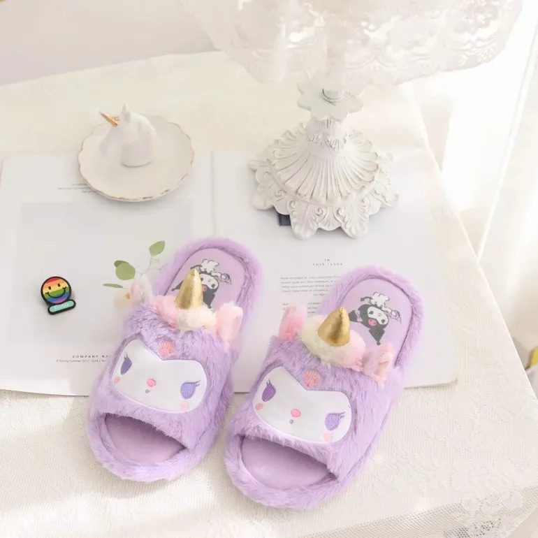 Kawaii Unicorn Slippers