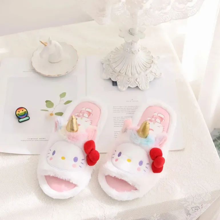 Kawaii Unicorn Slippers