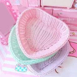 Kawaii Wicker Storage Baskets