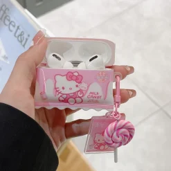 Kitten Lollipop Airpods Case