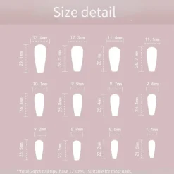Kitty Square Long 3D Press On Nails