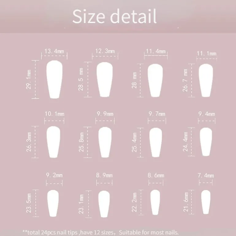 Kitty Square Long 3D Press On Nails