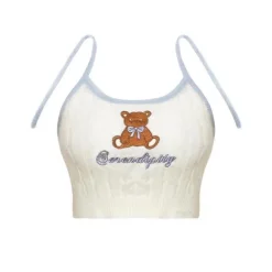 Knit Teddy Crop Top