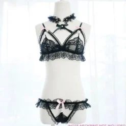 Lace Harness Lingerie Set