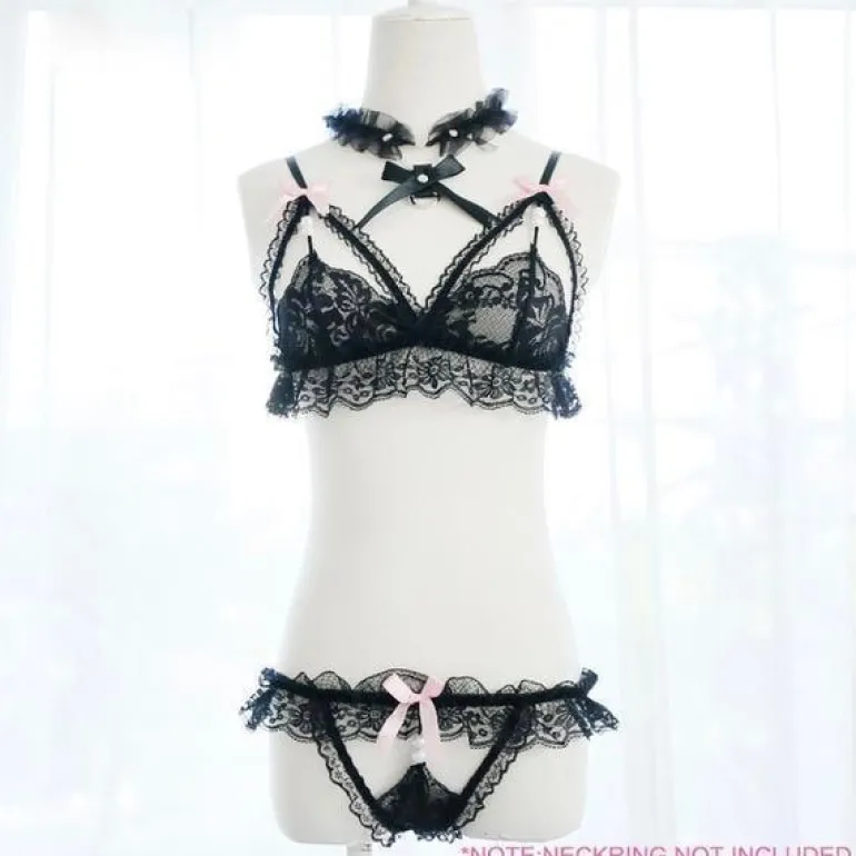 Lace Harness Lingerie Set