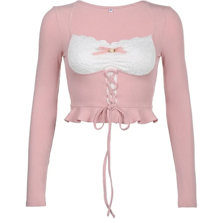 Lace Knit Princess Sweater