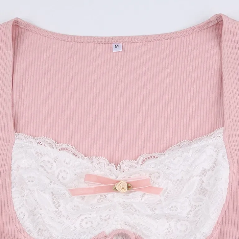 Lace Knit Princess Sweater