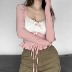 Lace Knit Princess Sweater