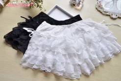 Lace Ruffled Bloomer Shorts