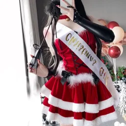 Lace Up Santa Dress + Costume