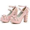 Lacy Corset High Heels