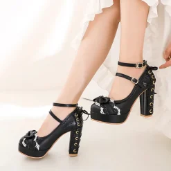 Lacy Corset High Heels