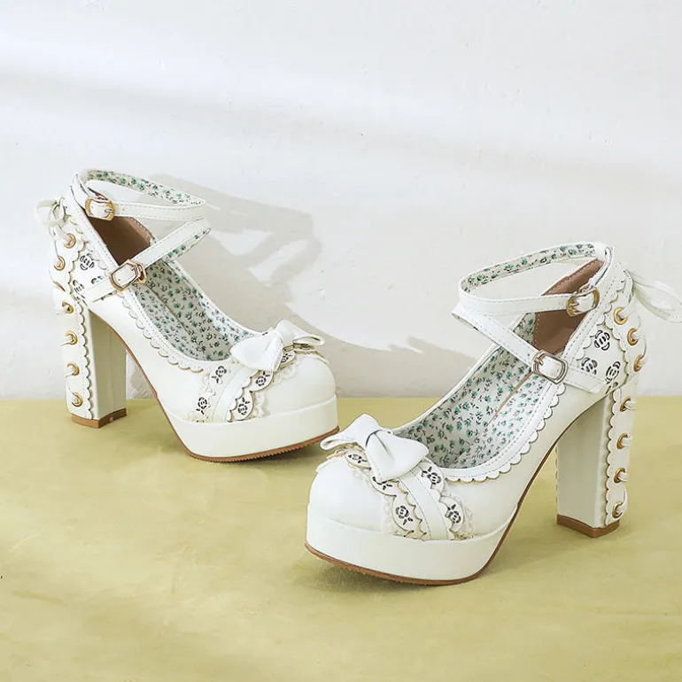 Lacy Corset High Heels