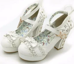 Lacy Corset High Heels