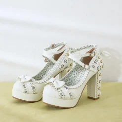 Lacy Corset High Heels