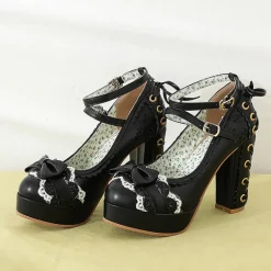 Lacy Corset High Heels