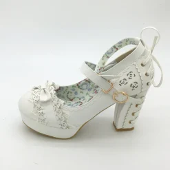 Lacy Corset High Heels