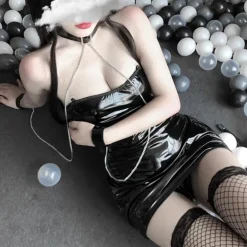 Latex Goddess Bodycon Dress