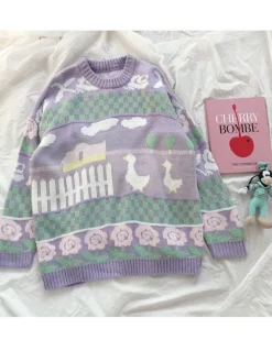 Lavender Farm Pullover