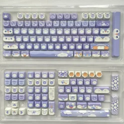 Lavender Penguin Full Key Cap Set