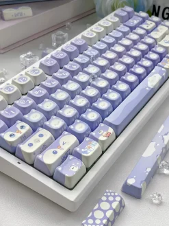 Lavender Penguin Full Key Cap Set